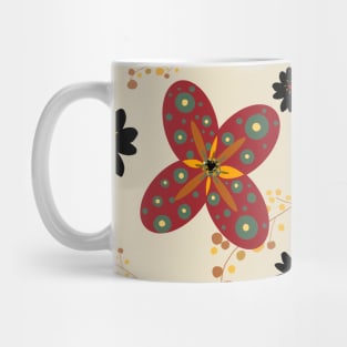 Red flower Mug